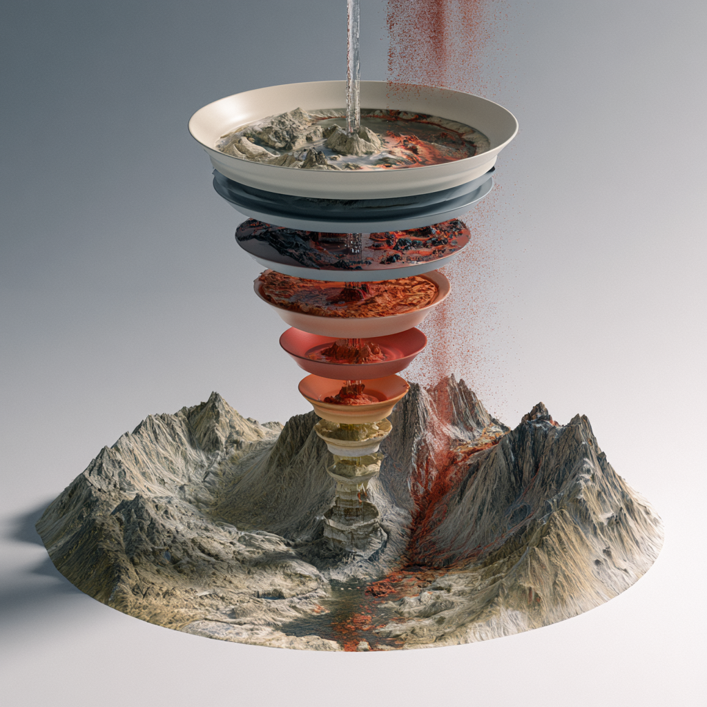 Elegant 3D illustration representing AI risk management